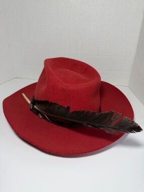 Vintage Beaver Brand Dusty Rose Furfelt Hat Size 7 1/8 1995